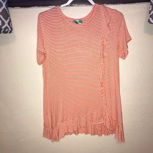Orange strip shirt